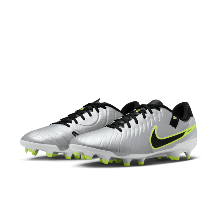 Nike Tiempo Legend 10 Academy FG Football Boots Silver Black Volt Football Central