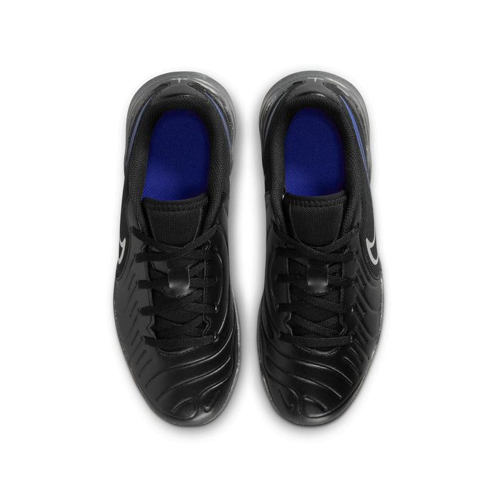 Nike Tiempo Legend 10 Club IN Jnr Football Shoes (Black/Chrome/Hyper Royal)