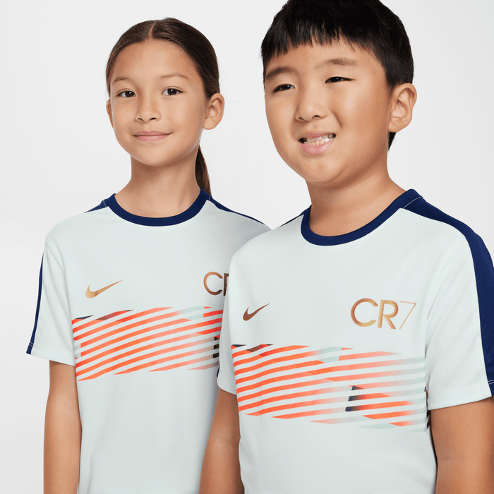 Nike CR7 Youth Dri-FIT Academy23 Football Top (Barely Green/Blue Void/Metallic Gold)