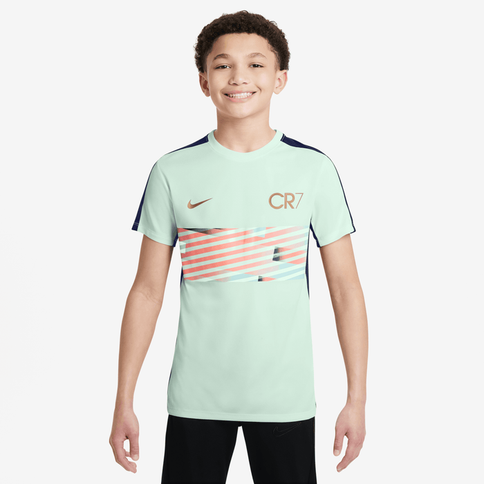 Nike CR7 Youth Dri-FIT Academy23 Football Top (Barely Green/Blue Void/Metallic Gold)