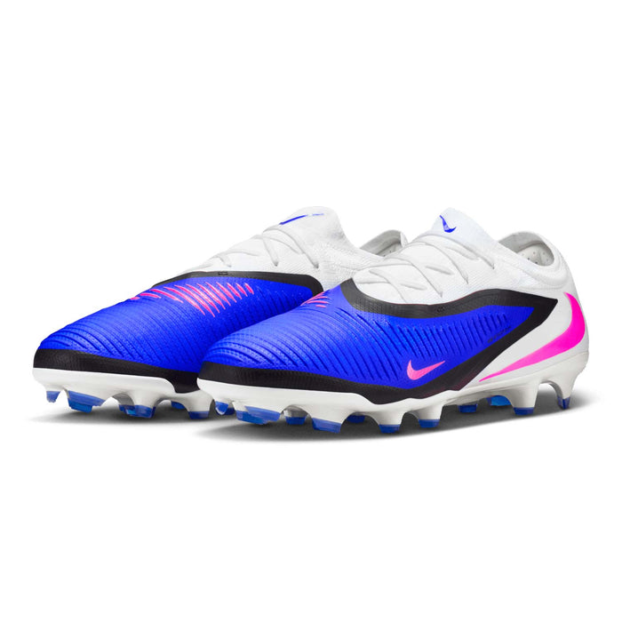 Nike Phantom 6 Low Pro FG Football Boots (Racer Blue/Pink Blast/White)