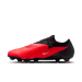 Nike Phantom 6 Low Pro FG football boot in bright crimson, blur and black - inner side profile
