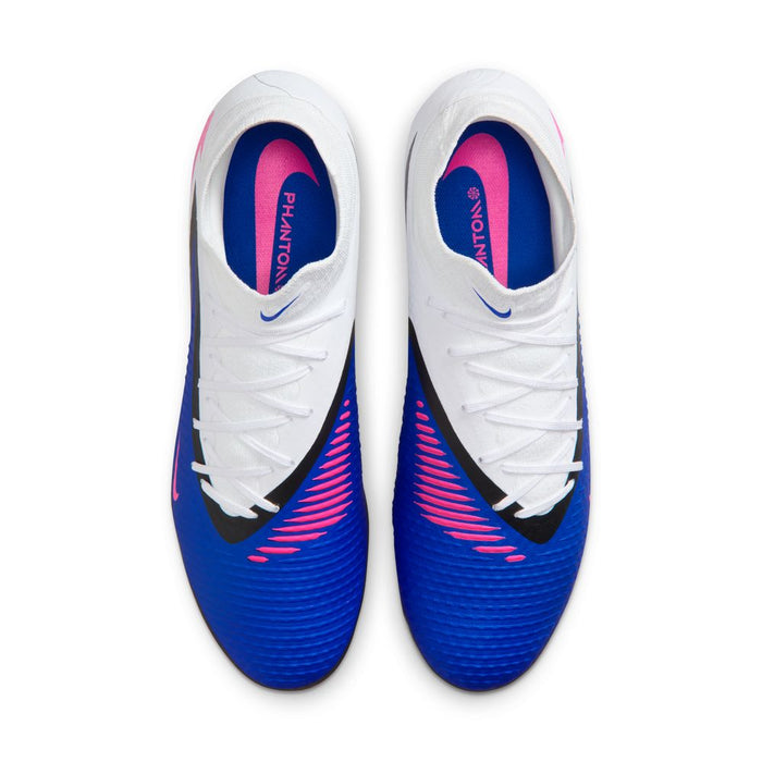 Nike Phantom 6 High Academy FG/MG Football Boots (Racer Blue/White)