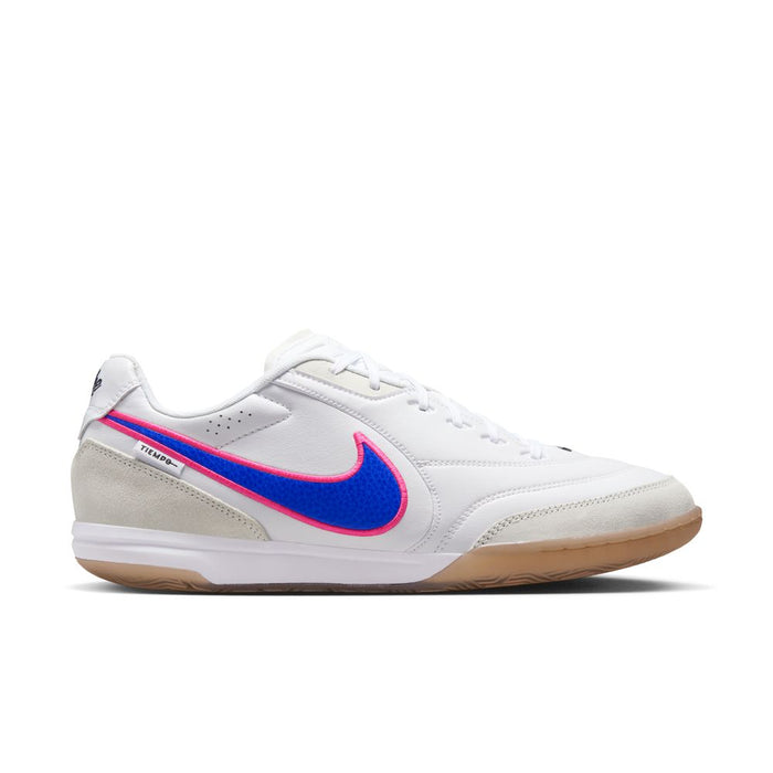 Nike Tiempo Streetgato Indoor Football Shoes (White/Pink Blast/Racer Blue)