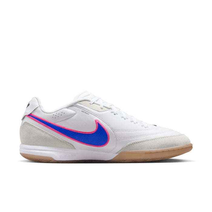 Nike Tiempo Streetgato Indoor Football Shoes (White/Pink Blast/Racer Blue)