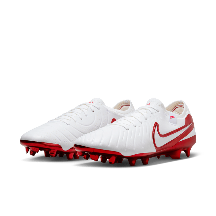 Nike Tiempo Legend 10 Elite LV8 FG Football Boots (White/Multi-Colour)