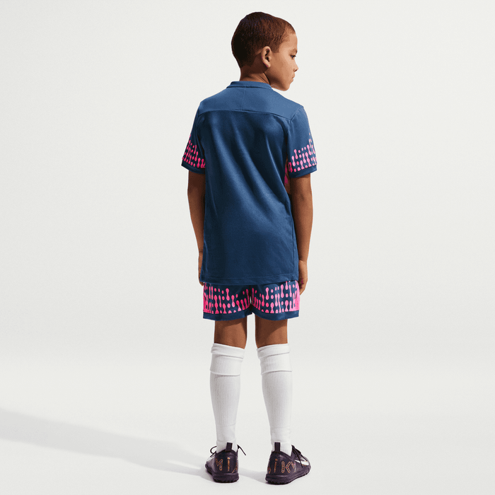 Nike Kylian Mbappe Academy Youth Football Shorts (Mystic Navy/Pinksicle)