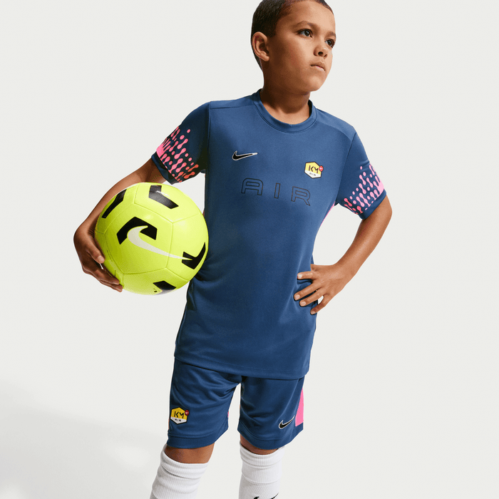 Nike Kylian Mbappe Academy Youth Football Shorts (Mystic Navy/Pinksicle)