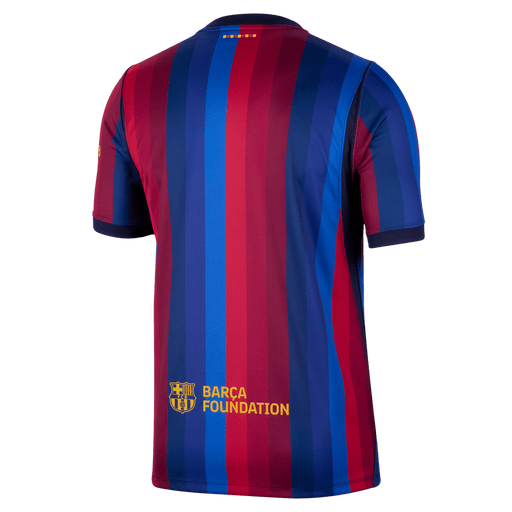 FC Barcelona 2026/27 home football jersey in blue and garnet Blaugrana - back