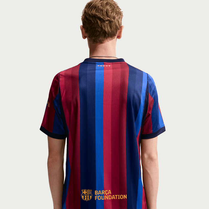 FC Barcelona 2026/27 home football jersey in blue and garnet Blaugrana - collar detail