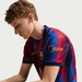 FC Barcelona 2026/27 home football jersey in blue and garnet Blaugrana - crest and sponsor detail