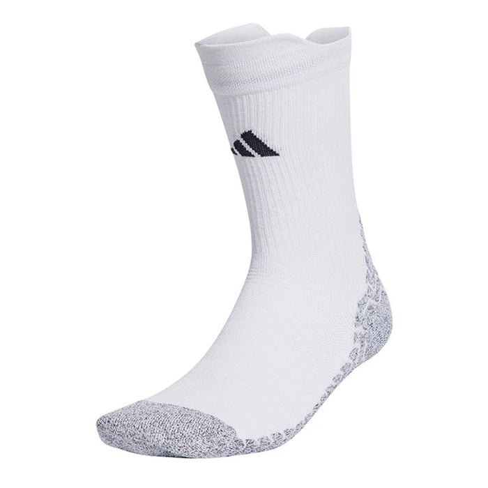 Adidas Football Grip Knit Cushioned Socks (White/Black)