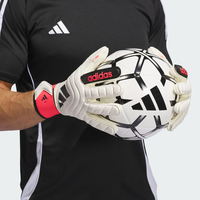 Adidas Copa League GK Gloves (Ivory/Solar Red/Black)