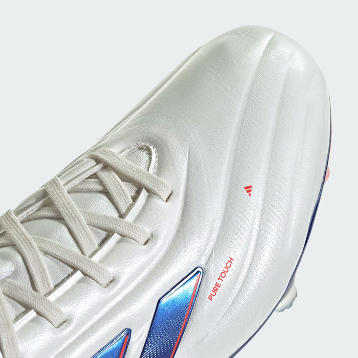 Adidas Copa Pure 2 Pro FG Football Boots (White/Lucid Blue/Solar Red)