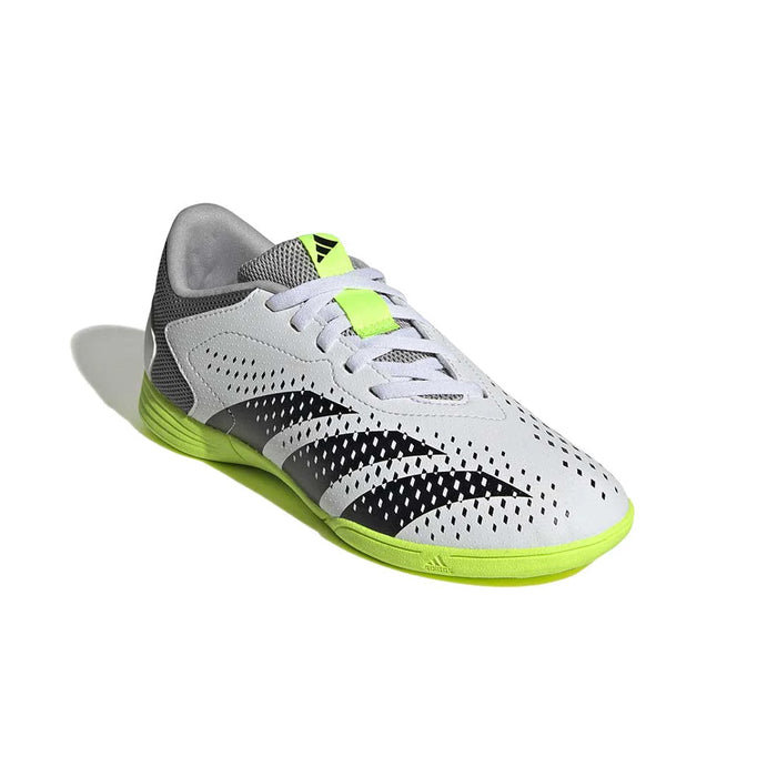 Adidas Predator Accuracy.4 IN Sala Jnr Football Boots (White/Black/Lucid Lemon)