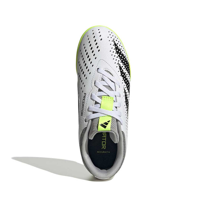 Adidas Predator Accuracy.4 IN Sala Jnr Football Boots (White/Black/Lucid Lemon)
