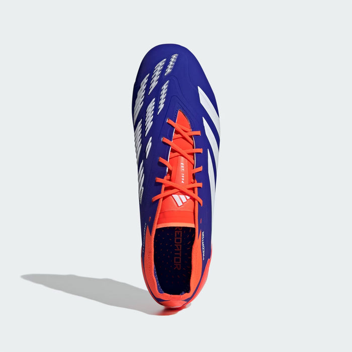 Adidas Predator Elite FG Football Boots (Lucid Blue/White/Solar Red)