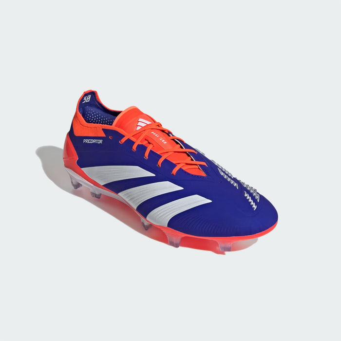 Adidas Predator Elite FG Football Boots (Lucid Blue/White/Solar Red)