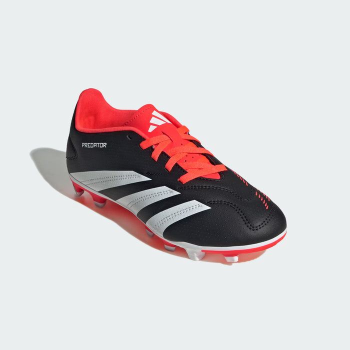 Adidas Predator FxG Jnr Football Boots (Black/White/Solar Red)