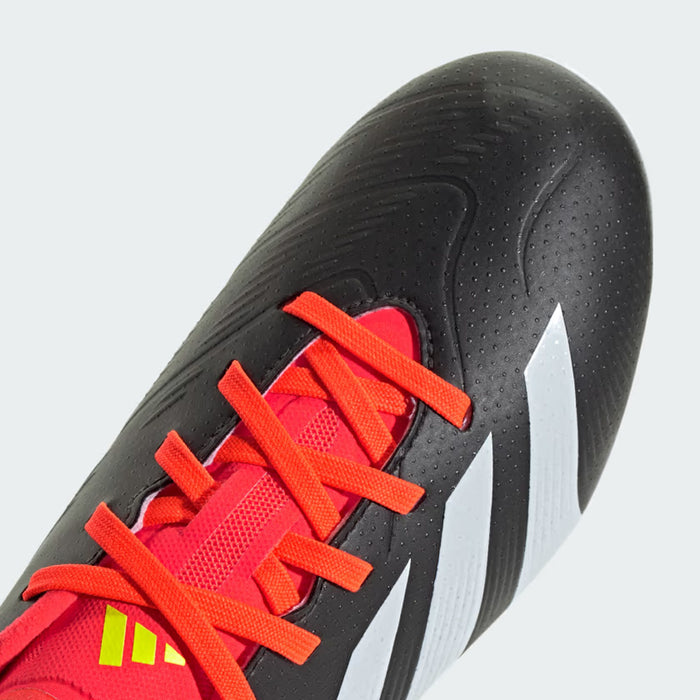 Adidas Predator League 24 FG Jnr Football Boots (Black/White/Solar Red)