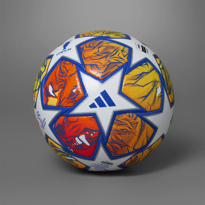 Adidas UCL Pro Knockout Match Ball 23/24 (White/Glow Blue/Flash Orange)