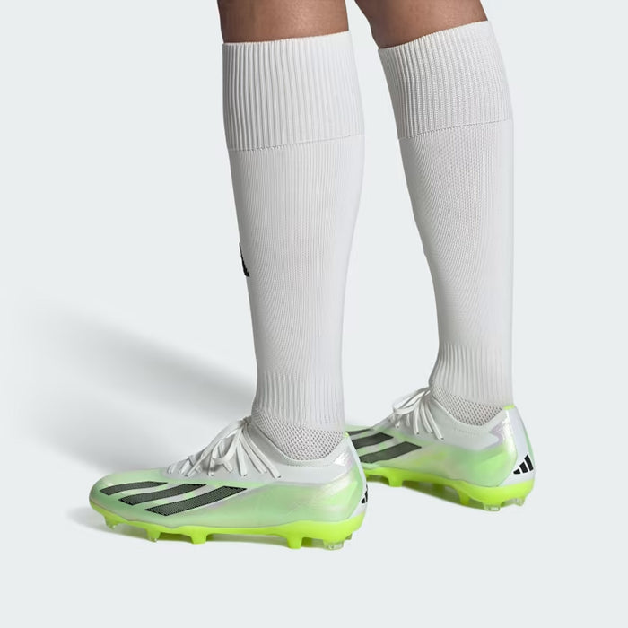 Adidas X Crazyfast.2 FG Football Boots (White/Black/Lucid Lemon)