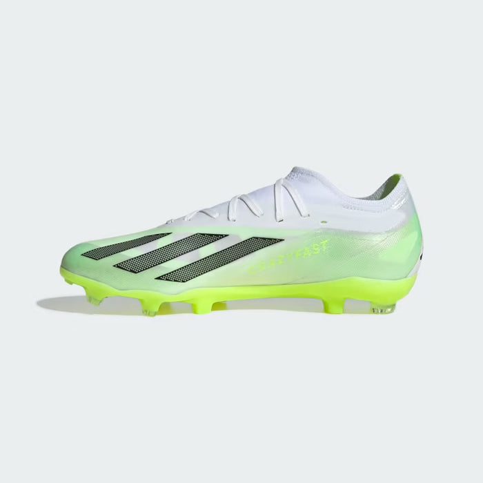 Adidas X Crazyfast.2 FG Football Boots (White/Black/Lucid Lemon)