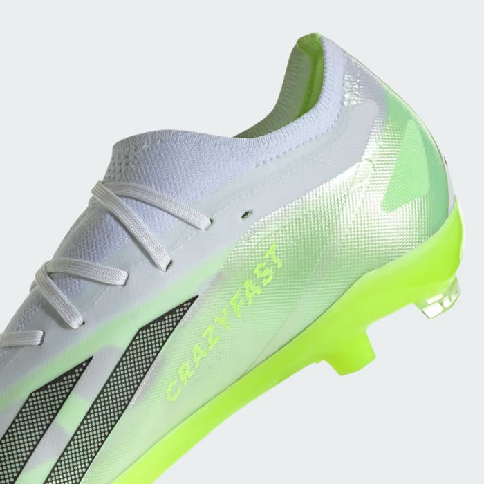 Adidas X Crazyfast.2 FG Football Boots (White/Black/Lucid Lemon)