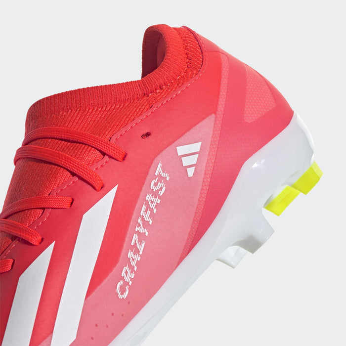 Adidas X Crazyfast League FG Football Boots (Solar Red/White/Yellow)
