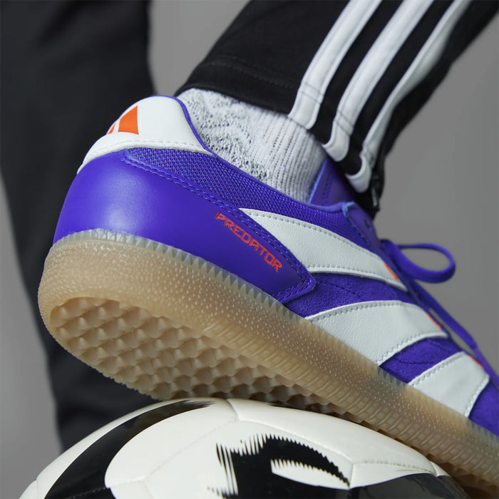 Adidas Predator Freestyle IN Indoor Football Shoes (Lucid Blue/White/Solar Red)
