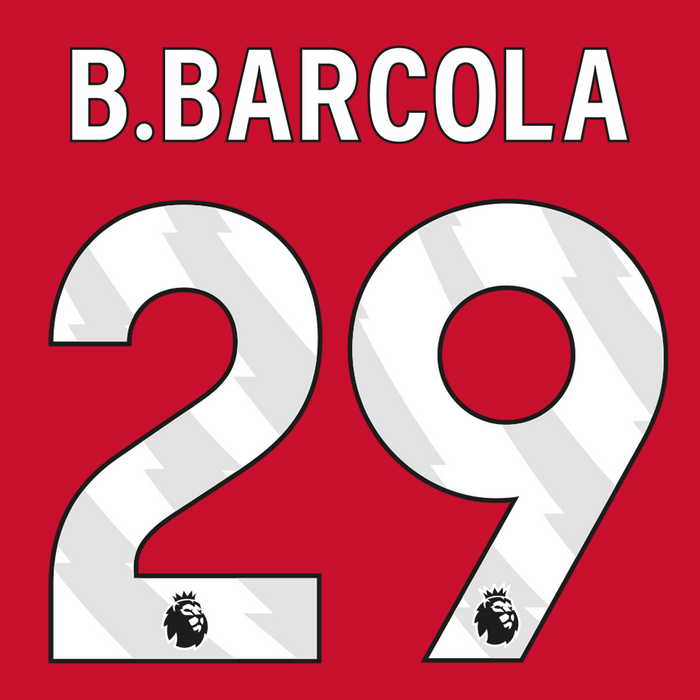 Premier League Print White (Youth) - B.BARCOLA 29