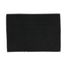 Plain black ribbed elasticated respect armband for senior football teams, shown flat