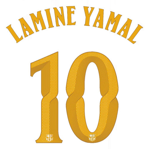 FC Barcelona Lamine Yamal 10 name and number print, youth, for the 26/27 home shirt
