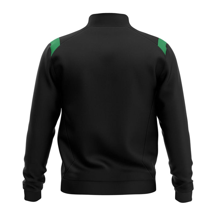FC Contrast 1/4 Zip - Black/Emerald
