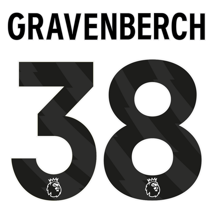 Premier League Print Black (Adult) - GRAVENBERCH 38