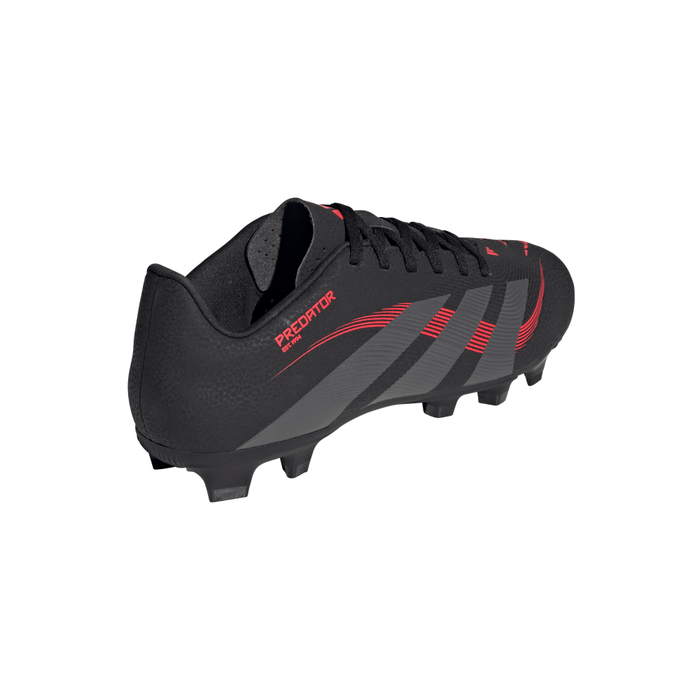 Adidas Predator Club FG/MG Boots (Black/Grey Four/Lucid Red)