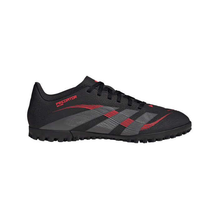 Adidas Predator Club Turf Boots (Black/Grey Four/Lucid Red)