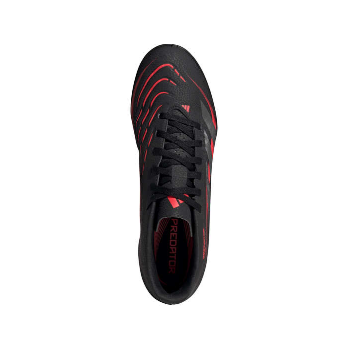 Adidas Predator Club Turf Boots (Black/Grey Four/Lucid Red)