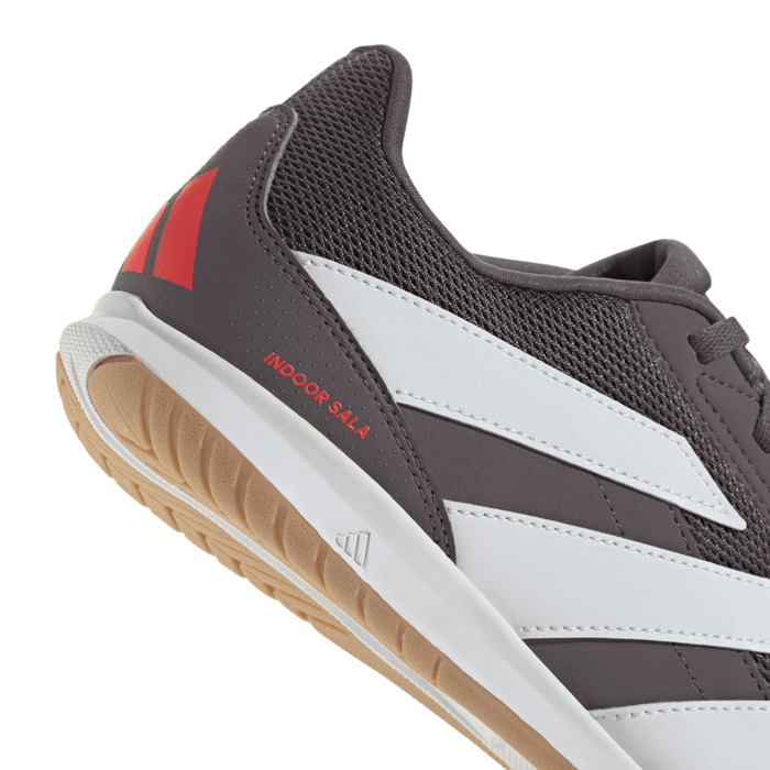 Adidas Predator Club IN Sala Indoor Football Shoes (Grey Strata/Cloud White/Lucid Red)