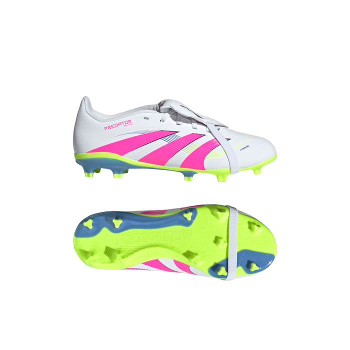 Adidas Predator League Fold-Over Tongue FG Jnr Football Boots (White/L