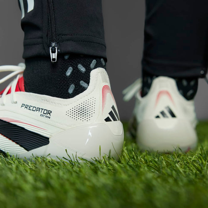 Adidas Predator Elite FG Football Boot (Off White/Core Black/Pure Ruby)