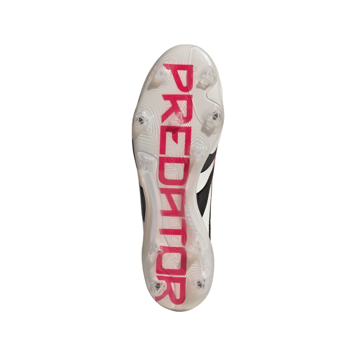 Adidas Predator Elite FG Football Boot (Off White/Core Black/Pure Ruby)