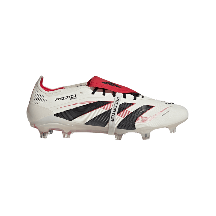 Adidas Predator Elite Fold-Over Tongue FG Football Boot (Off White/Core Black/Pure Ruby)