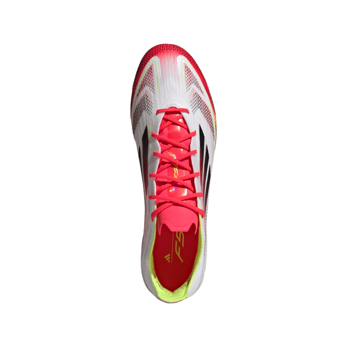 Adidas F50 Elite AG Football Boots (White/Core Black/Solar Yellow)