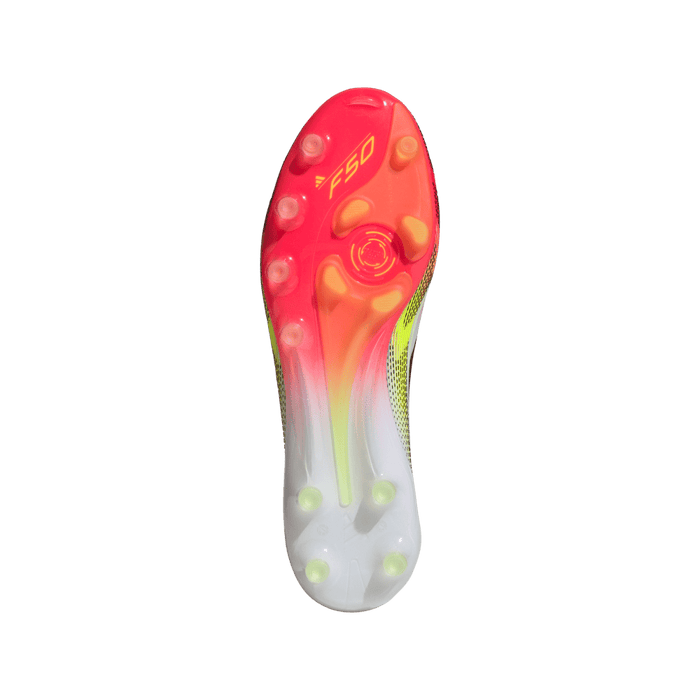 Adidas F50 Elite AG Football Boots (White/Core Black/Solar Yellow)