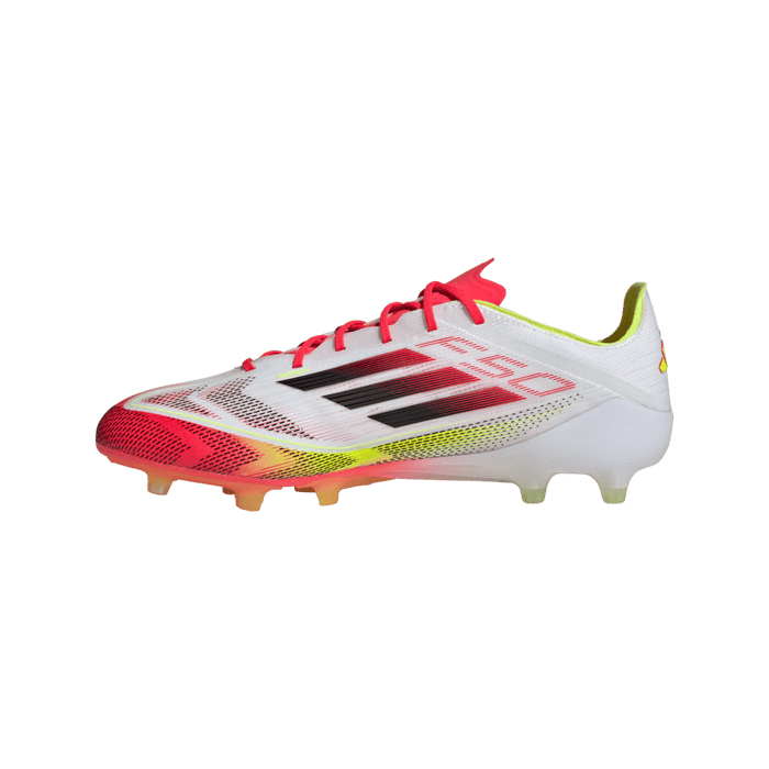 Adidas F50 Elite AG Football Boots (White/Core Black/Solar Yellow)