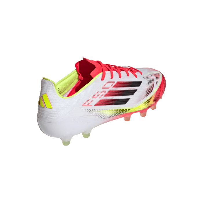 Adidas F50 Elite AG Football Boots (White/Core Black/Solar Yellow)