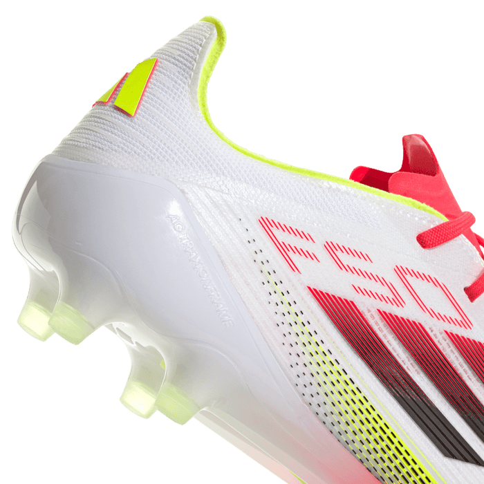 Adidas F50 Elite AG Football Boots (White/Core Black/Solar Yellow)