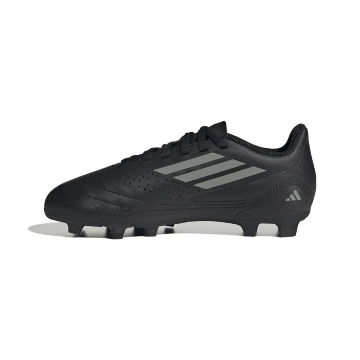 adidas Deportivo III FxG junior football boot in black and grey - inner side profile