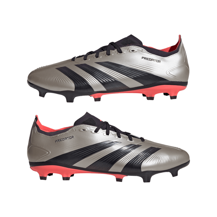 Adidas Predator League FG Football Boots (Platinum Metalic/Aurora Black/Turbo)